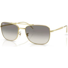 Ray-Ban RB3755 001/32 Γυναικεία Γυαλιά Ηλίου Τετράγωνα Μεταλλικά Χρυσά με Μαύρο Φακό