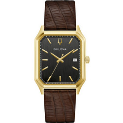 Bulova Tony Bennett Ανδρικό Ρολόι με Καφέ Δερμάτινο Λουράκι 97B235
