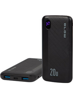 Blow PB10B Power Bank 10000mAh 22.5W με 2 Θύρες USB-A & Θύρα USB-C Black