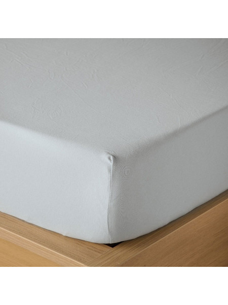 Kentia Σεντόνι King Size Βαμβακερό με Λάστιχο 180x200+35 Versus Suave 22 Light Grey