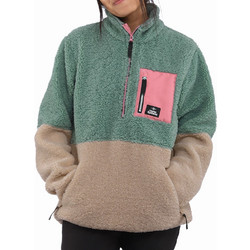 Horsefeathers Elvira Γυναικείο Φούτερ Fleece με Τσέπες Πράσινο Mint Μπεζ TW033A