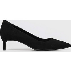 Michael Kors Alina Γόβες Suede με Λεπτό Χαμηλό Τακούνι Μαύρες 40R3ALMP1S-001