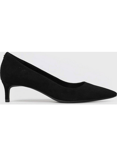 Michael Kors Alina Γόβες Suede με Λεπτό Χαμηλό Τακούνι Μαύρες 40R3ALMP1S-001