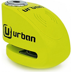 Urban UR906X Κλειδαριά Δισκόφρενου Μηχανής 6mm με Συναγερμό Κίτρινη