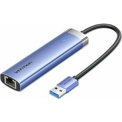 Vention TGFSB USB Hub 3.0 USB-A με 5 Θύρες USB-A / Ethernet & Εξωτερική Παροχή Ρεύματος