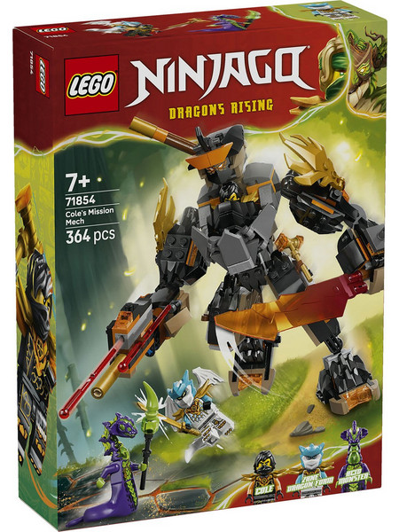 Lego Ninjago Cole's Mission Mech & Dragon Zane για 7+ Ετών 71854