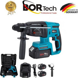 Bortech Κρουστικό Σκαπτικό Πιστολέτο Μπαταρίας 36V 2x6Ah