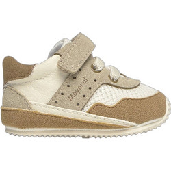 Mayoral Βρεφικά Sneakers Αγκαλιάς Μπεζ Καφέ 26-09087-021