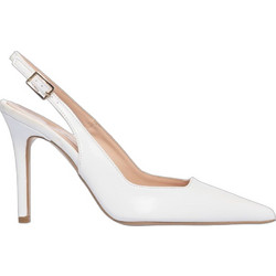 Sante Γόβες Slingback Λουστρίνι με Τακούνι Στιλέτο Λευκές 26-211-09-40