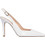 Sante Γόβες Slingback Λουστρίνι με Τακούνι Στιλέτο Λευκές 26-211-09-40