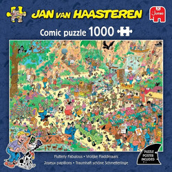 Puzzle Jumbo Jan van Haasteren Flutterly Fabulous 1000 Κομμάτια