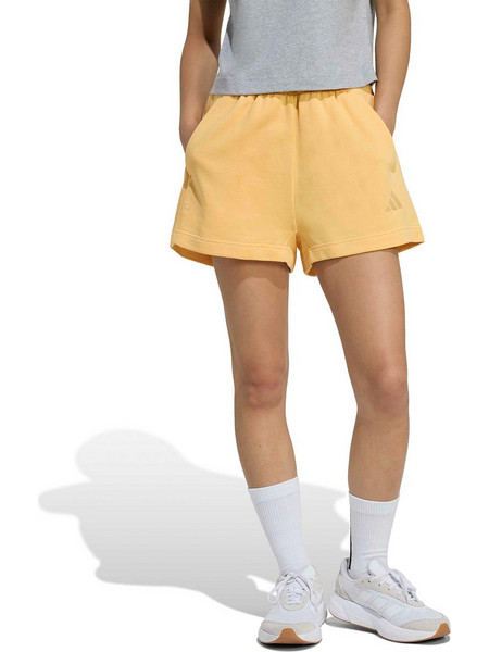 Adidas Sportswear All SZN Αθλητικό Γυναικείο Σορτς Ψηλόμεσο Κίτρινο JY7792