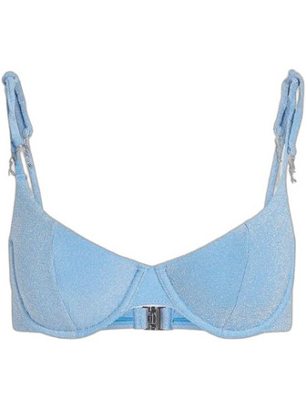 Karl Lagerfeld Bikini Top με Ενίσχυση Γαλάζιο B2W46001-349