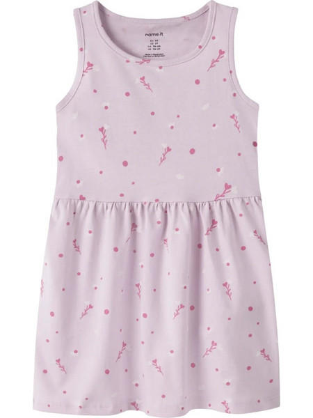 Name It White Florals Παιδικό Φόρεμα Λιλά 13241639