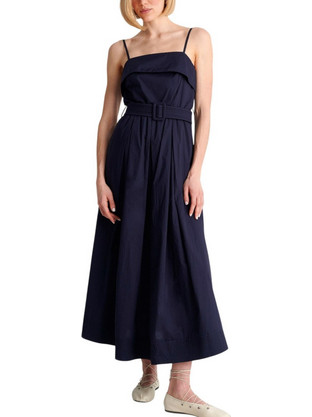 Ale Midi Καλοκαιρινό Καθημερινό Φόρεμα Navy Μπλε 8923638