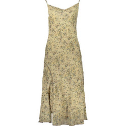 Desigual Grungy Midi Καλοκαιρινό Βραδινό Φόρεμα Floral Μπεζ 26SWVW25-1008