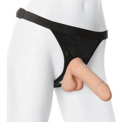 Naughty Toys Harness Strap On με Dildo 17cm Flesh
