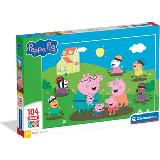 Παιδικό Puzzle Clementoni Maxi Super Color Peppa Pig 104 Κομμάτια 25017