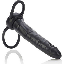 CalExotics Accomodator Dual Penetrator Πρωκτικό Dildo 13cm Μαύρο
