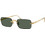 Ray-Ban RB3928 00171 Ανδρικά Γυαλιά Ηλίου Τετράγωνα Μεταλλικά Χρυσά με Πράσινο Φακό
