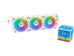 Thermaltake Minecube 360 Ultra White Υδρόψυξη CPU 120mm ARGB για Socket AM2 / AM2+ / AM3 / AM3+ / FM1 / FM2 / 2011 / 2066 / 2011-3 / AM4 / FM2+ / 1200 / 1700 / AM5 / 1851 / 115x