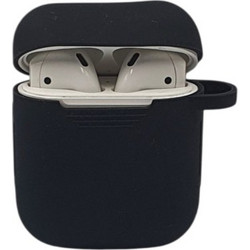 Naxius Θήκη Σιλικόνης για Apple AirPods 2 Μαύρη