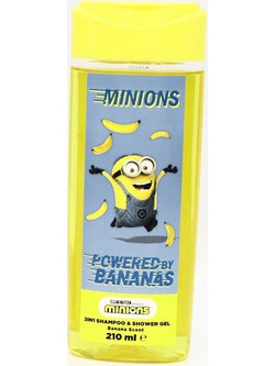 Disney Minions Bananas Παιδικό Σαμπουάν & Αφρόλουτρο για Επανόρθωση 210ml
