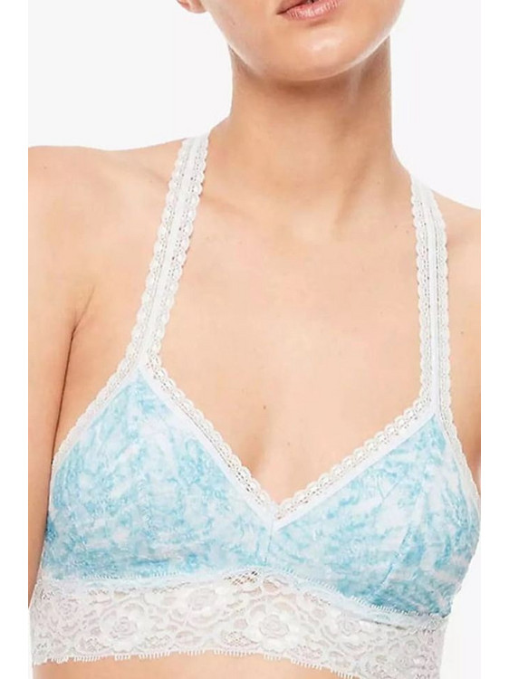 Passionata Bralette με Ελαφριά Ενίσχυση χωρίς Μπανέλα Γαλάζιο Λευκό P72150