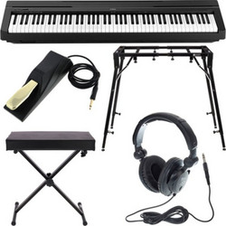 Yamaha P-45 Mega Bundle Ηλεκτρικό Πιάνο Stage με 88 Βαρυκεντρισμένα Πλήκτρα Black