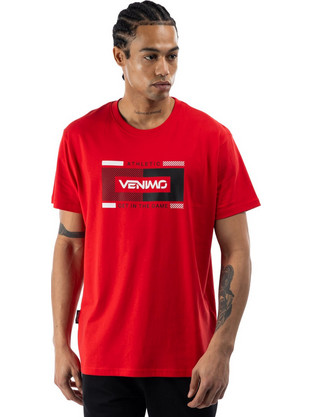 Venimo Ανδρικό Αθλητικό T-Shirt Κόκκινο 126MSS-756-045