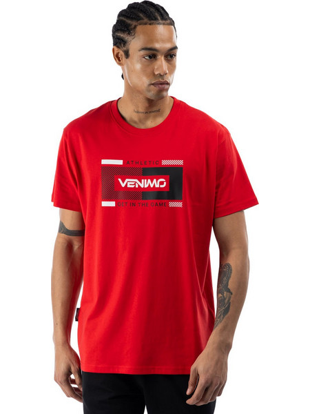 Venimo Ανδρικό Αθλητικό T-Shirt Κόκκινο 126MSS-756-045