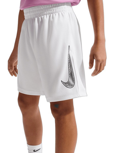 Nike Dri-Fit Παιδική Βερμούδα Υφασμάτινη Λευκή IF2431-100