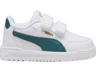 Puma Shuffle Down Παιδικά Sneakers Λευκά Κυπαρισσί 403741-05