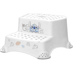 Lorelli Stitch Βοηθητικό Σκαλοπάτι Μπάνιου Διπλό Πλαστικό Αντιολισθητικό Λευκό 10130922500