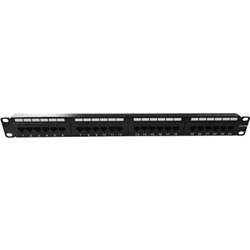 Safewell (DST) 180° Patch Panel Rack 1U 19" 24 Θυρών Cat.6a Unshielded UTP