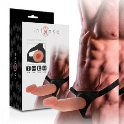 Intense Hollow Extender Harness Strap On με Dildo 18cm Flesh D-234361