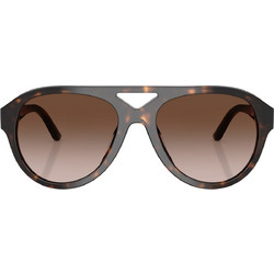 Tory Burch TY7233U 196413 Ανδρικά Γυαλιά Ηλίου Aviator Κοκάλινα Ταρταρούγα με Καφέ Φακό
