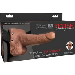 Pipedream Fetish Fantasy 6" Hollow Harness Strap On με Dildo 15cm Flesh D-236558