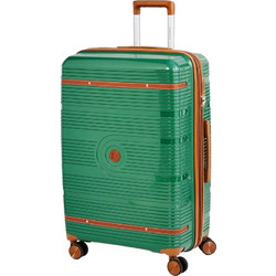 Bartuggi 724-209.70 Βαλίτσα Μεγάλη 74.5x49x29.5cm με 4 Ρόδες Πράσινη
