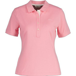 Gant Γυναικεία Μπλούζα Polo Κοντομάνικη Ροζ 4200828-627