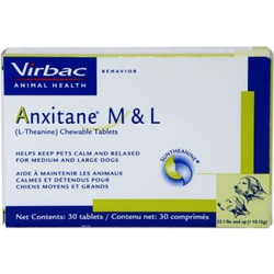 Virbac Anxitane M & L Αμινοξέα Σκύλου για Διαχείριση Άγχους & Στρες 30 Δισκία