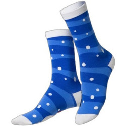 Eat My Socks Xmas Snowman Ανδρικές Κάλτσες Ψηλές με Σχέδια Μπλε