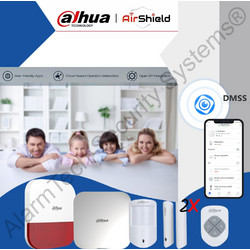 Dahua Base Kit2 Σύστημα Συναγερμού Ασύρματο με Κέντρο με 1 Τηλεχειριστήριο με 1 Σειρήνα με 2 Αισθητήρες Πόρτας και 1 Ανιχνευτή Κίνησης (Wi-Fi)