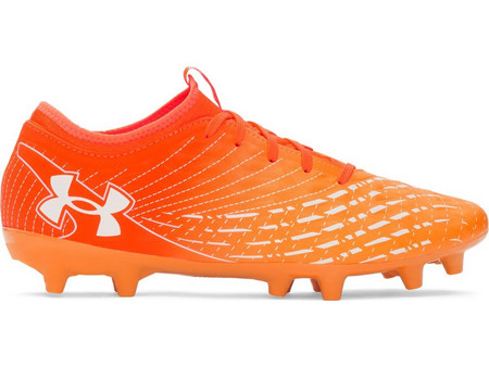 Under Armour UA U Magnetico Select 5 FG 6000540-825 Ποδοσφαιρικά Παπούτσια με Τάπες και Καλτσάκι Πορτοκαλί