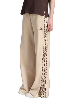 Adidas Sportswear Seasonal Essentials 3-Stripes Γυναικείο Παντελόνι Φόρμας Μπεζ KH1543