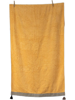 White Fabric Sundara Πετσέτα Θαλάσσης Κίτρινη 80x160cm 012500414