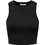 Only Γυναικείο Καλοκαιρινό Crop Top Ριπ Μαύρο 15282771
