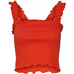 Vero Moda Γυναικείο Καλοκαιρινό Crop Top Πορτοκαλί 1026197318