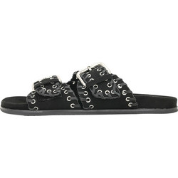 Corina Γυναικεία Σανδάλια Suede Μαύρα M5455