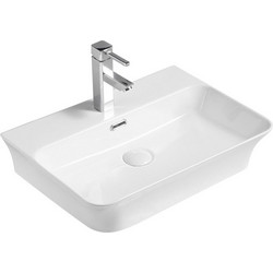 Karag LT 2259 Επικαθήμενος Νιπτήρας Μπάνιου Πορσελάνης 56x41.5x12.5cm Λευκός